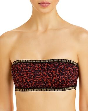 Platinum Inspired By Solange Ferrarini Printed Crochet Bandeau Bikini Top - 100% Exclusive