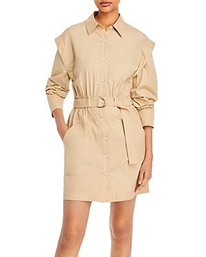 Derek Lam 10 Crosby Hadley Ruched Sleeve Shirt Dress