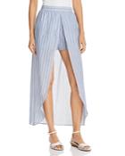 Aqua Skirted Striped Shorts - 100% Exclusive