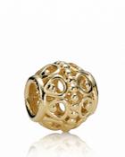 Pandora Charm - 14k Gold Guilded Cage, Moments Collection