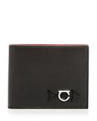 Salvatore Ferragamo Gancini Arrow Leather Bi-fold Wallet
