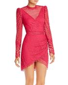 Saylor Crochet Lace Long Sleeve Mini Dress
