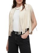 Allsaints Astral Tassel Leather Vest