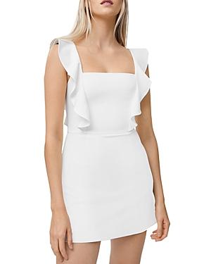 French Connection Whisper Ruffled Mini Dress