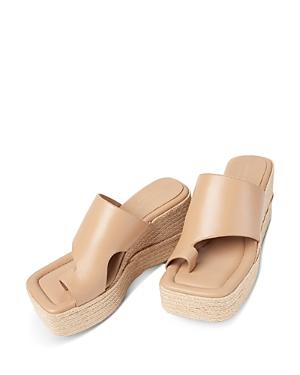 Paloma Barcelo Cami Napasilk Square Toe Espadrille Wedge Platform Sandals