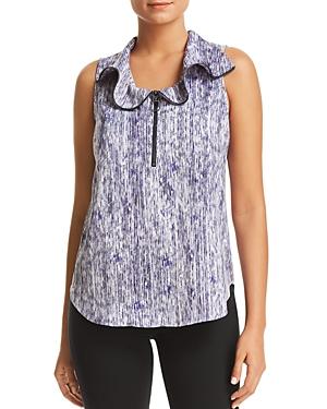 Kenneth Cole Zip Front Blouse