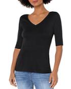 Liverpool Los Angeles Double V Neck Half Sleeve Tee