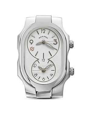 Philip Stein Signature Small Dual Time Zone Watch Head, 27mm