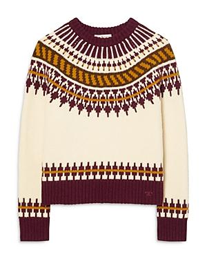 Tory Burch Fair Isle Merino Wool Sweater