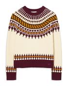 Tory Burch Fair Isle Merino Wool Sweater