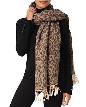 Hobbs London Adriana Leopard Pattern Scarf