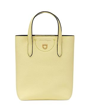 Salvatore Ferragamo Gancini Silk Stamp Mini Tote