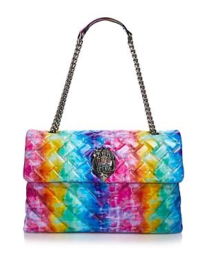 Kurt Geiger London Kensington Medium Rainbow Quilted Leather Shoulder Bag