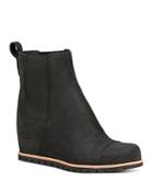 Ugg Women's Pax Round Toe Leather Wedge Booties