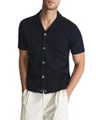 Reiss Jacob Cuban Stitch Snap Front Shirt