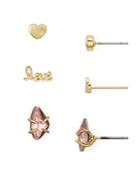 Aqua Multi Love Stud Earrings, Set Of 3 - 100% Exclusive