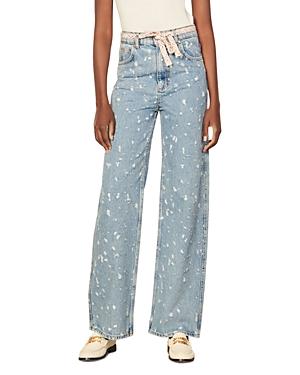 Sandro Ruthy Jeans In Blue Jean