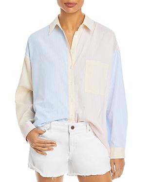 Lucy Paris Color-block Button Down Shirt