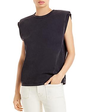 Anine Bing Tanner Cotton Puff Shoulder Tank Top