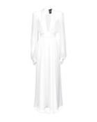Pinko Pesca Plunge Satin Dress