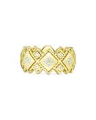 Roberto Coin 18k Yellow Gold Diamond Palazzo Ducale Ring