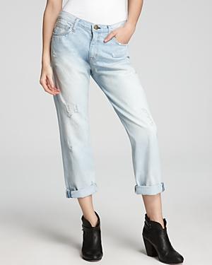 Current/elliott Jeans - The Boyfriend™ Jeans In Parlor Wash With Destroy