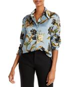 Vince Nouveau Silk Floral Print Shirt