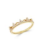 Bloomingdale's Diamond Antique-inspired Band In 14k Yellow Gold, 0.20 Ct. T.w. - 100% Exclusive