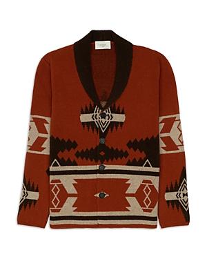 Altea Giacca Maglia Jacquard Azteco Wool Sweater