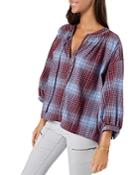 Joie Barrian Plaid Top