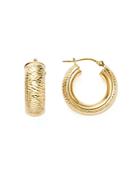 14k Yellow Gold Round Hoop Earrings - 100% Exclusive