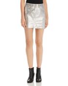 Sunset + Spring Metallic Denim Mini Skirt - 100% Exclusive