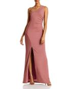 Aqua Shimmer One Shoulder Evening Dress - 100% Exclusive