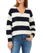 Vince Camuto Striped Drop Shoulder Sweater