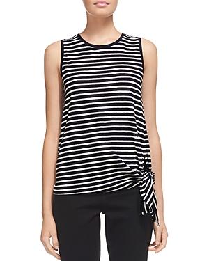 Whistles Striped Linen Tie Top