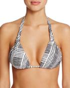Vix Brushed Stripe Bia Triangle Bikini Top