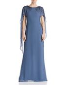 Adrianna Papell Beaded Georgette Gown