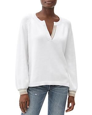 Michael Stars Tristan Striped Trim Sweater