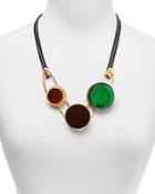 Marni Horn & Resin Statement Necklace, 24