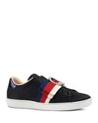 Gucci Women's New Ace Bow Low Top Satin Sneakers