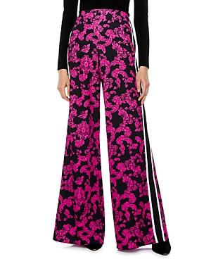 Alice And Olivia Athena Printed Wide Leg Pants