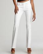 7 For All Mankind Jeans - Kimmie Bootcut Jeans In Clean White