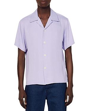 Sandro Pop Short Sleeve Camp Shirt