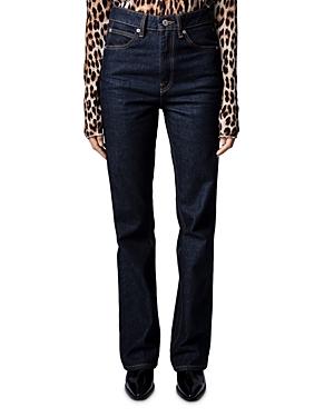 Zadig & Voltaire Poete Bootcut Flare Jeans In Brut