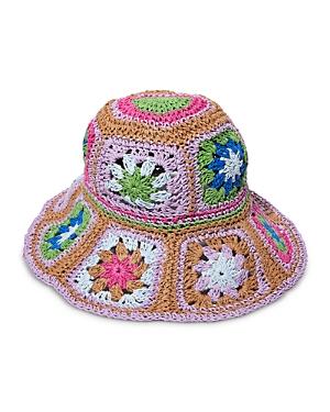 Lele Sadoughi Crochet Bucket Hat