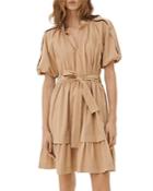 Marella Partita Puff Sleeve Shirt Dress