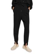 Theory Double Knit Jersey Slouchy Jogger Pants