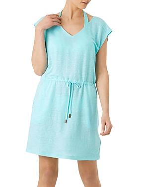 Vilebrequin Linen Drawstring Dress Swim Cover-up