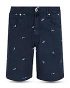 Vilebrequin 2009 Requin Embroidered Slim Fit Bermuda Shorts