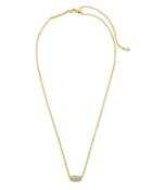 Kendra Scott Grayson Cubic Zirconia Adjustable Pendant Necklace In 14k Gold Plate, 19